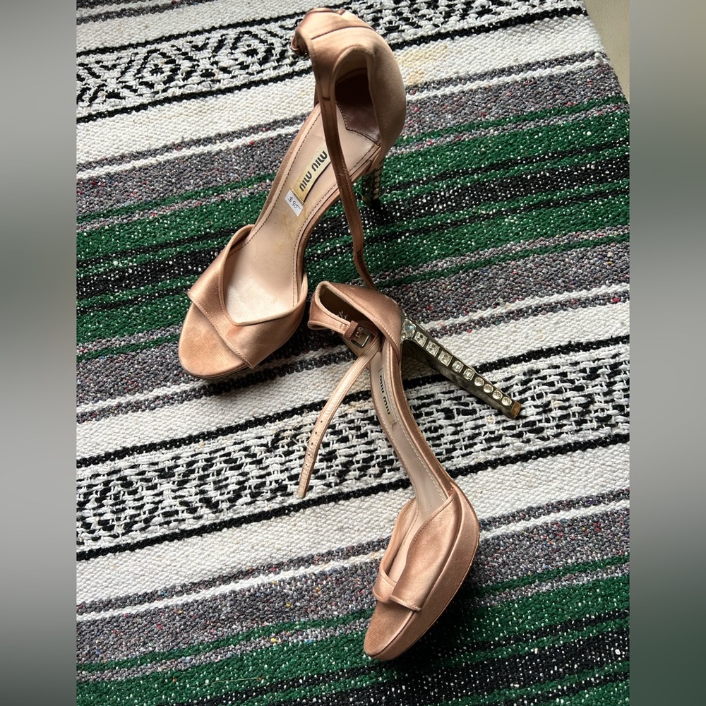 Miu Miu jewelled high heel Sandals